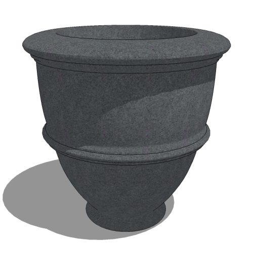 CAD Drawings BIM Models Planters Unlimited Aria Cast Stone Round Planters